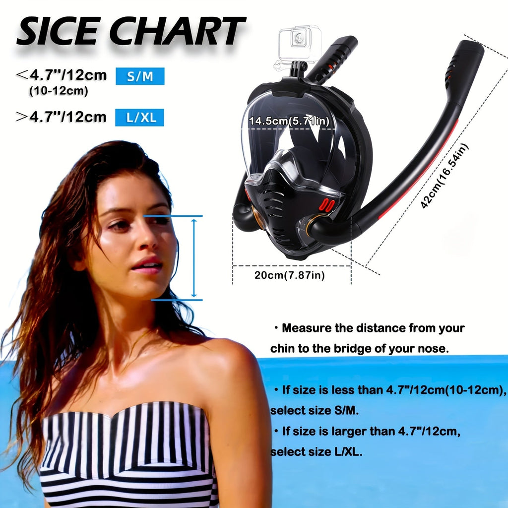Full-Face Snorkel Mask & Flippers Set | KING HD – A Kings Lifestyle